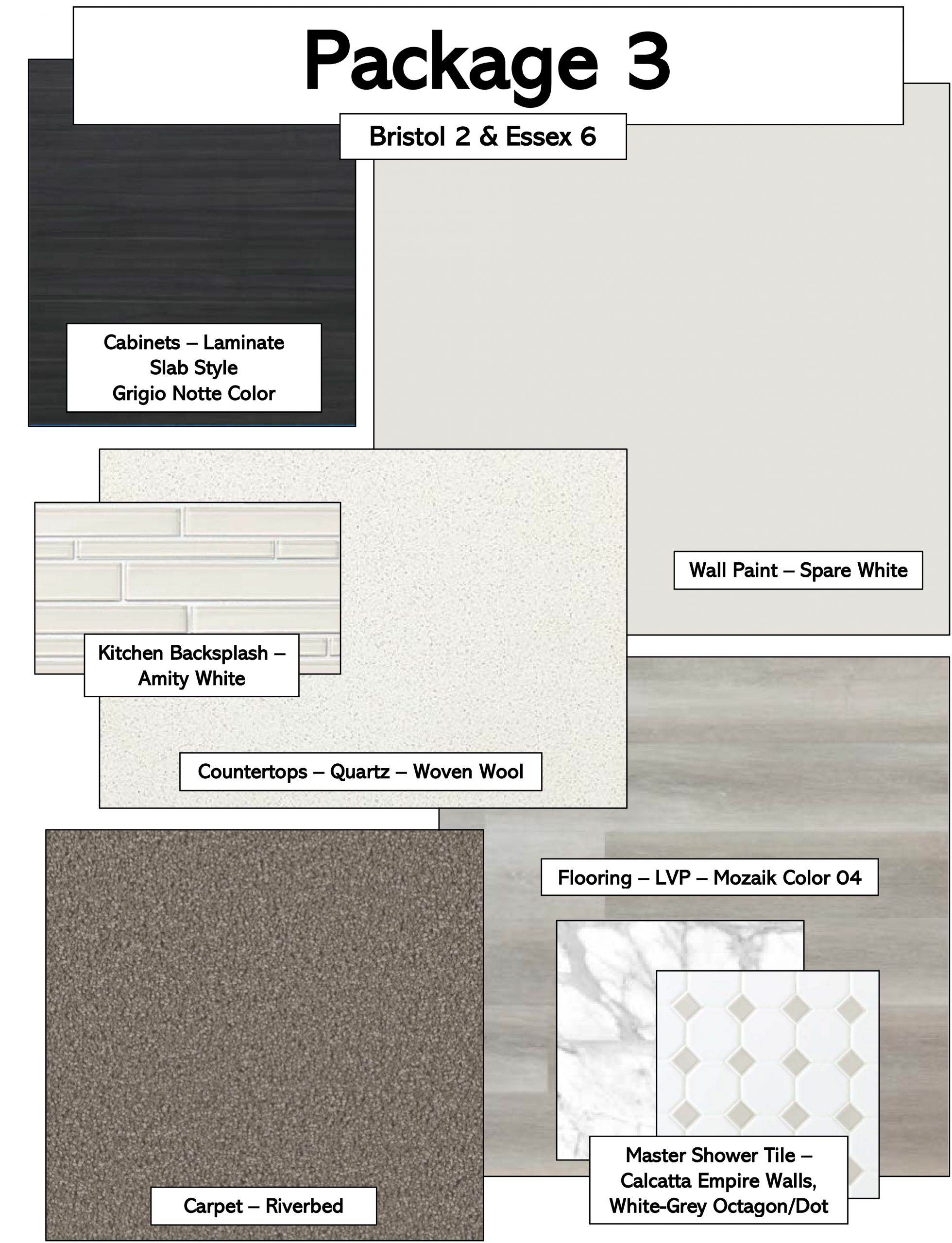 Essex, Package 3 finishing options