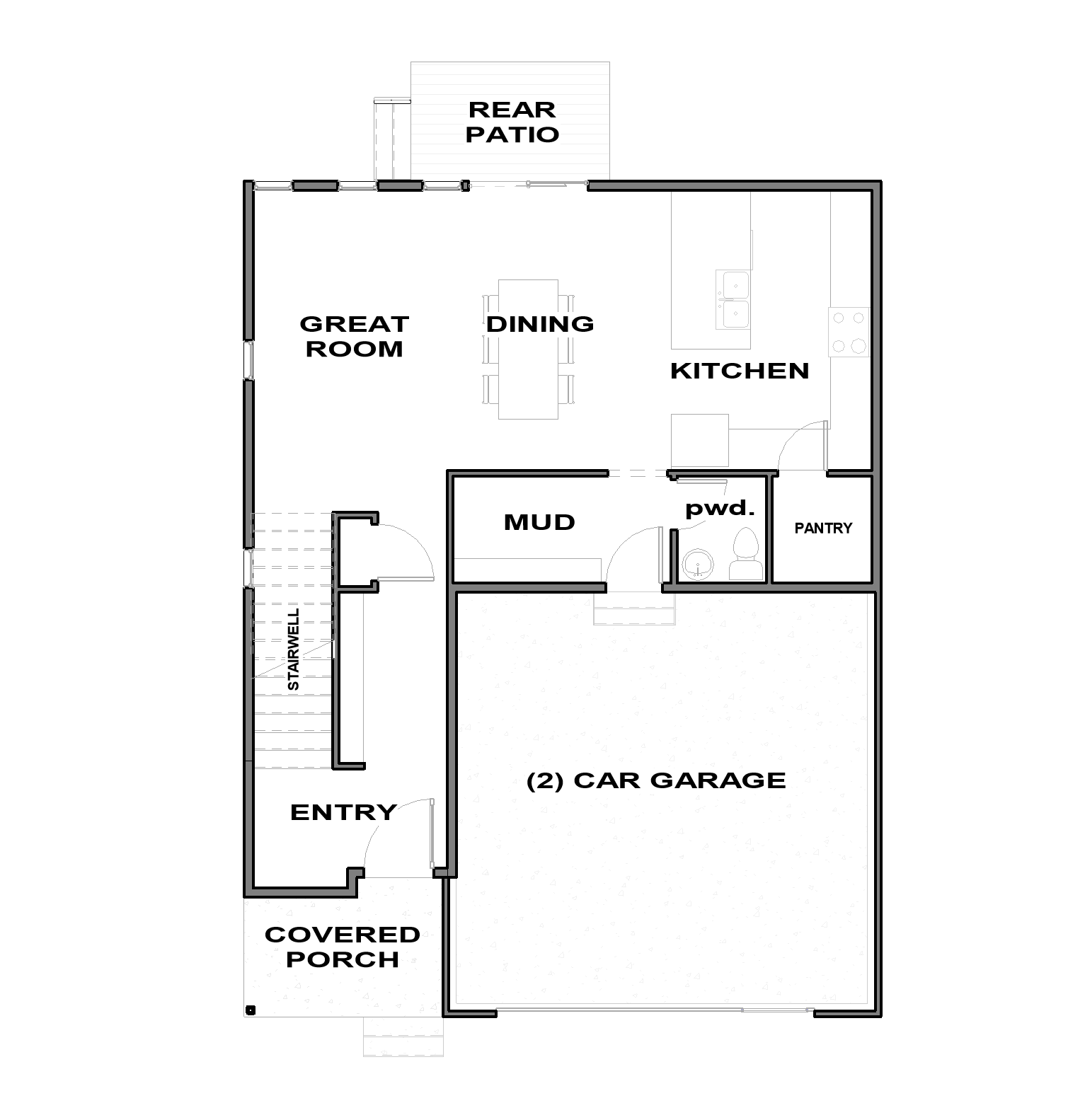 Main Floor Essex Floor Plan