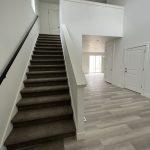 stair case in new modern home