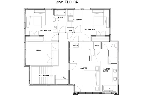 bamburgh lot 7 2nd floor plan next level homes